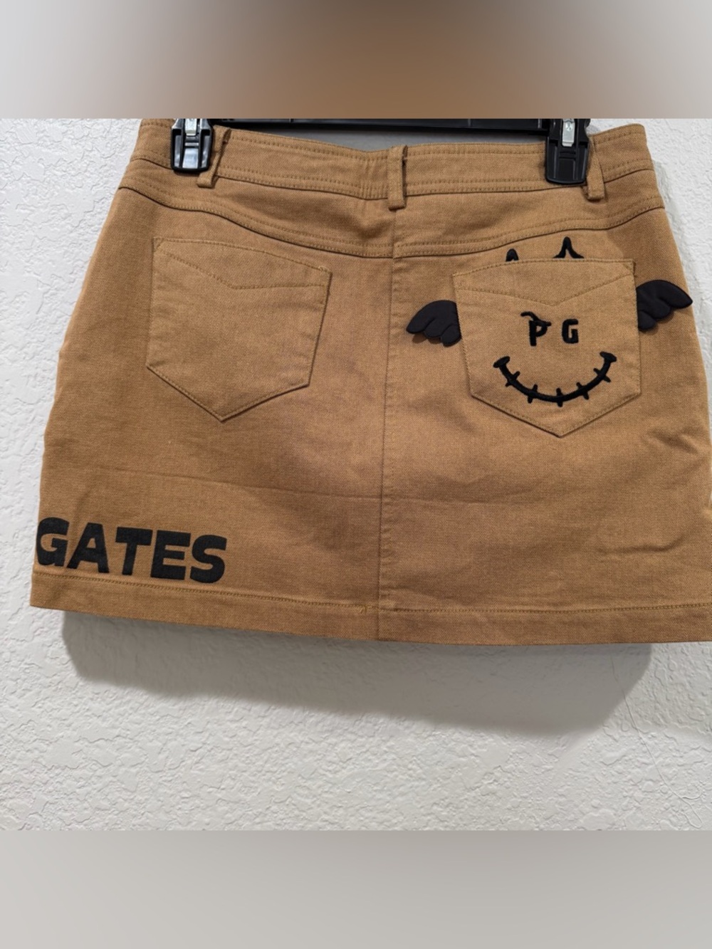 Pearly Gates khaki Skull Skort Skirt Women's Size 2